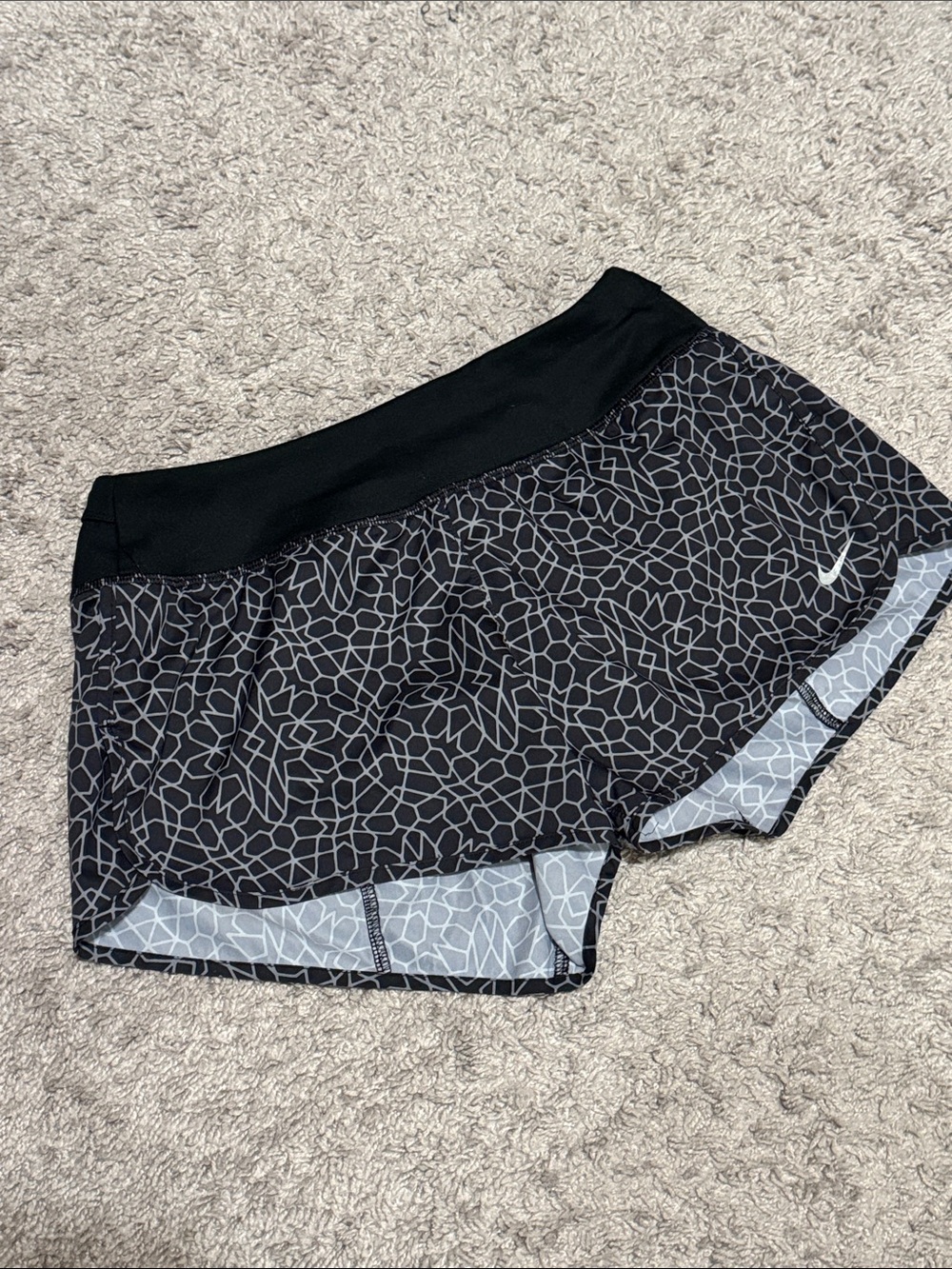 Nike Geometric Patterned Athletic Shorts